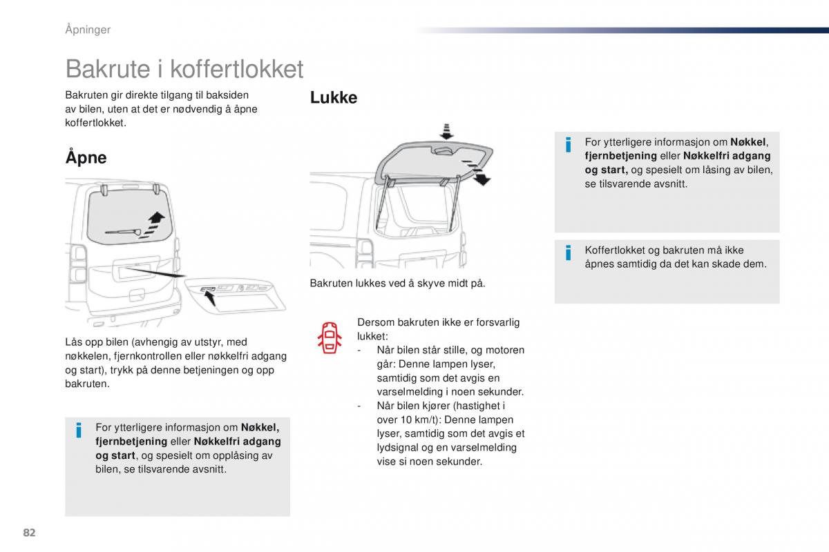 Peugeot Traveller bruksanvisningen / page 84