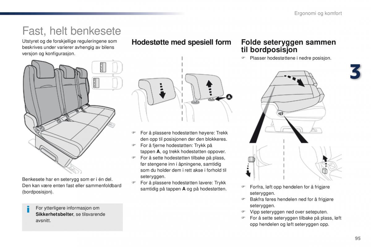 Peugeot Traveller bruksanvisningen / page 97