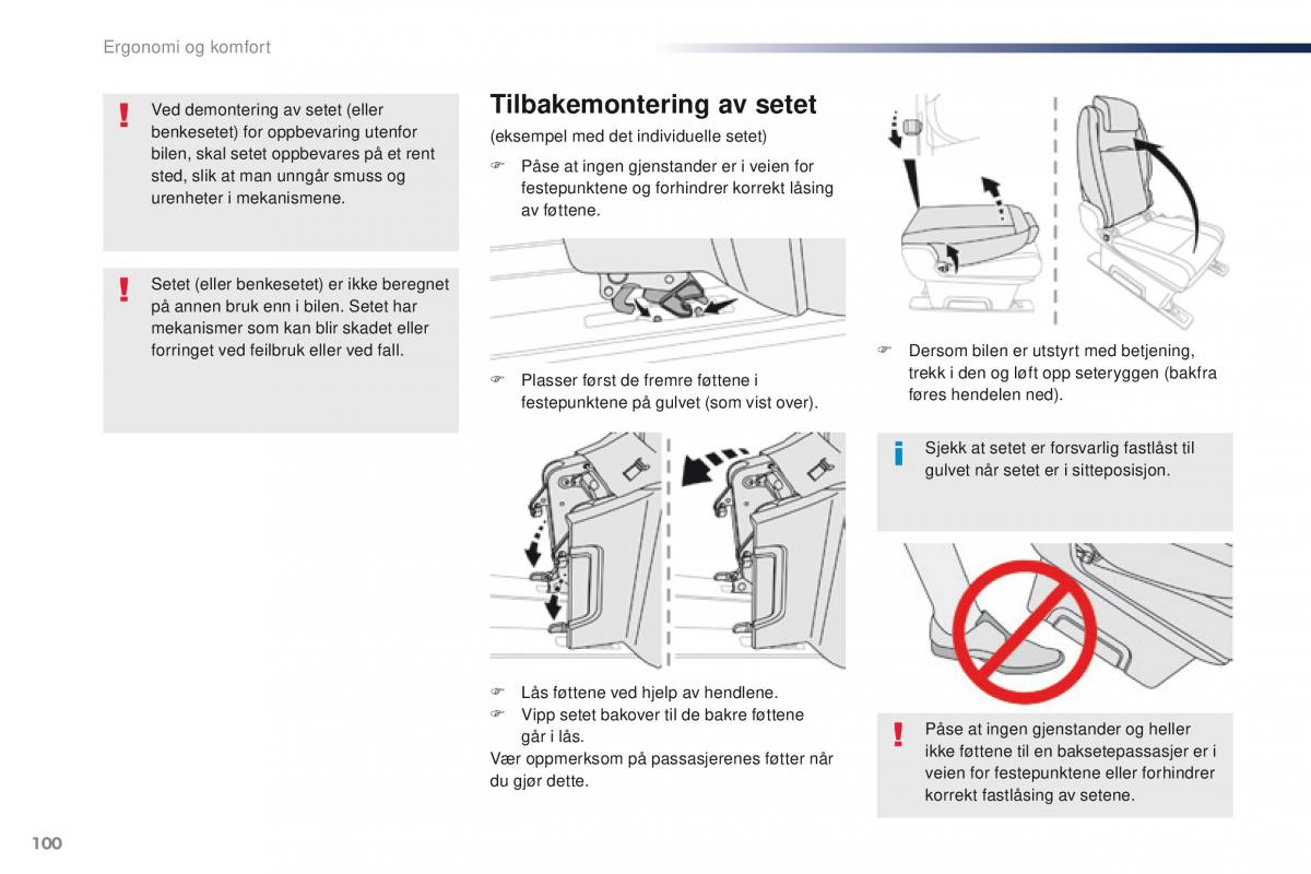 Peugeot Traveller bruksanvisningen / page 102