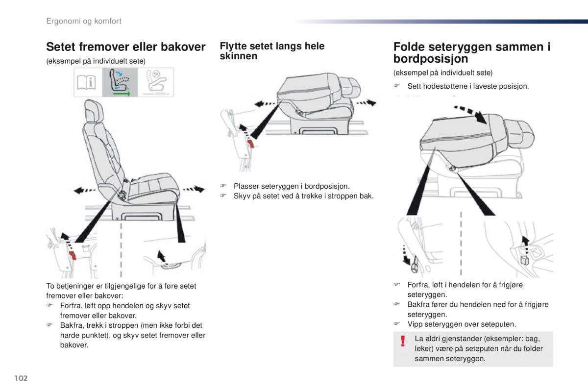 Peugeot Traveller bruksanvisningen / page 104