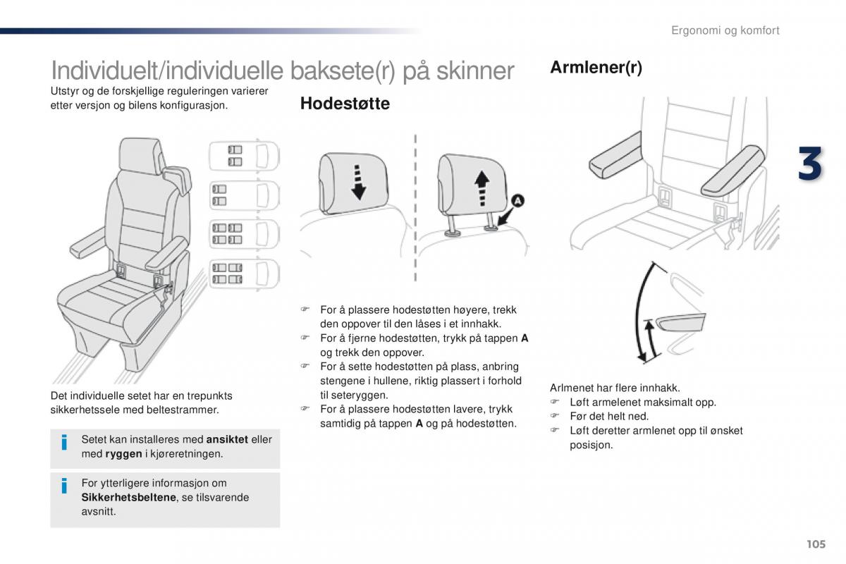 Peugeot Traveller bruksanvisningen / page 107