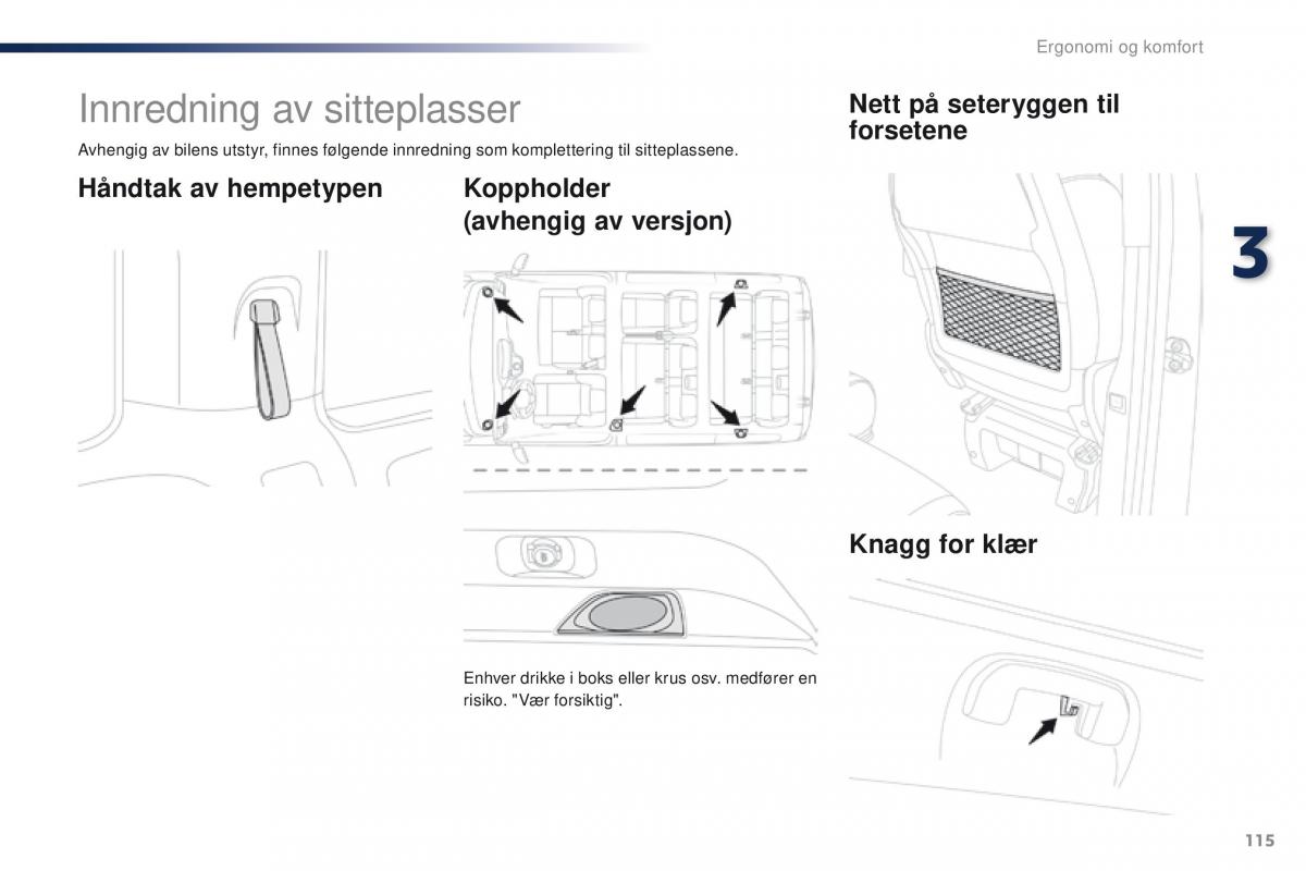 Peugeot Traveller bruksanvisningen / page 117