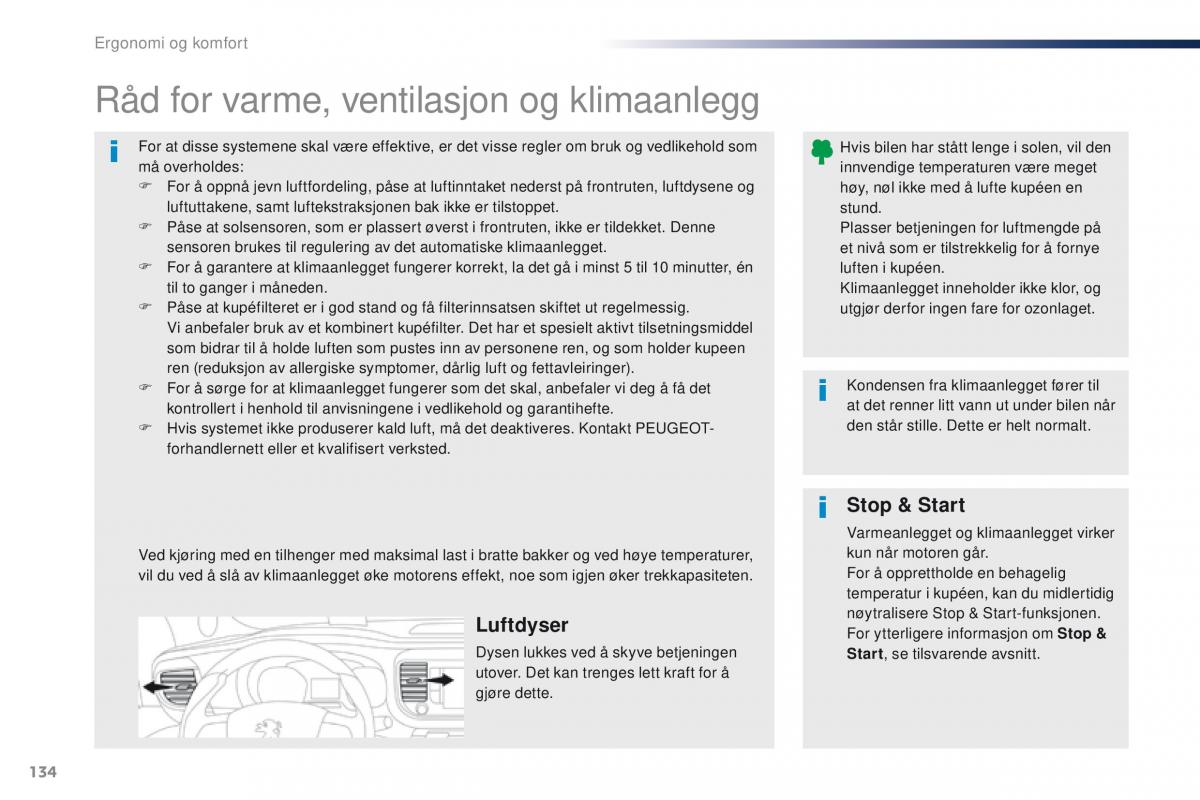 Peugeot Traveller bruksanvisningen / page 136