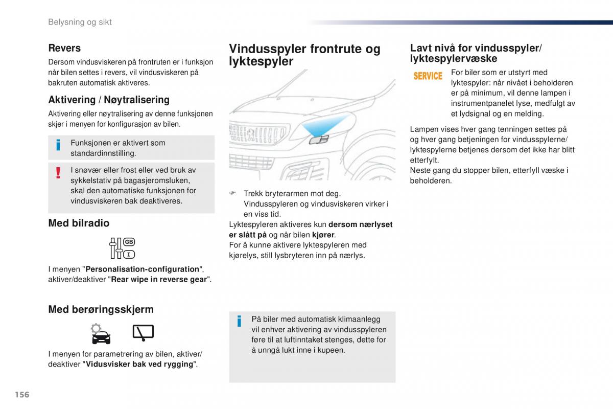 Peugeot Traveller bruksanvisningen / page 158