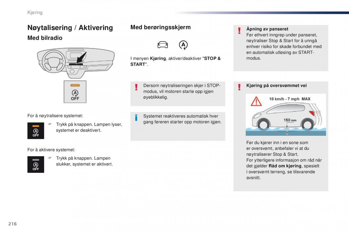 Peugeot Traveller bruksanvisningen / page 218