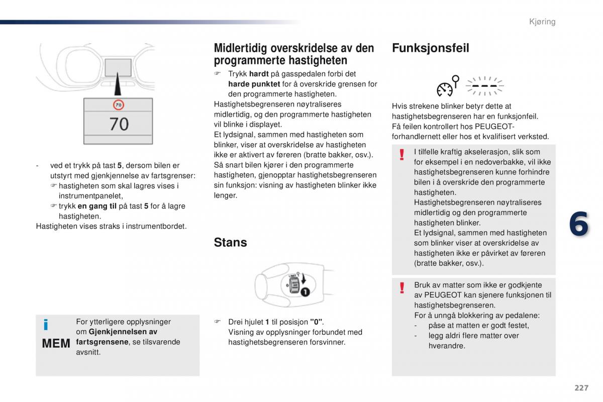 Peugeot Traveller bruksanvisningen / page 229