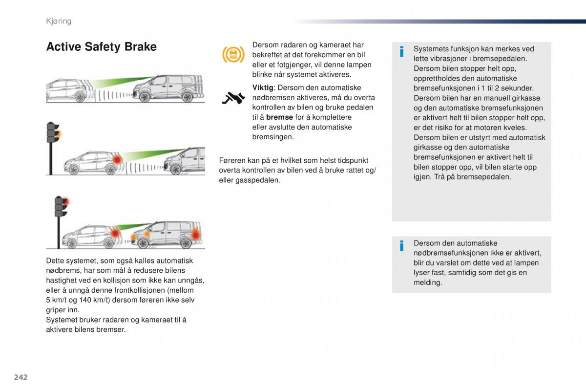 Peugeot Traveller bruksanvisningen / page 244