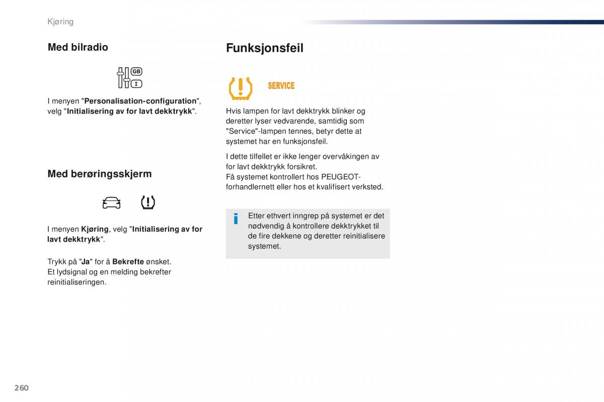 Peugeot Traveller bruksanvisningen / page 262