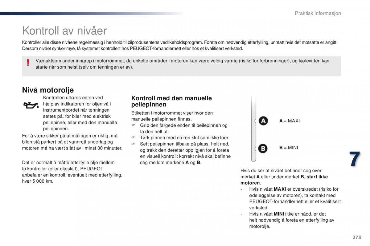 Peugeot Traveller bruksanvisningen / page 275