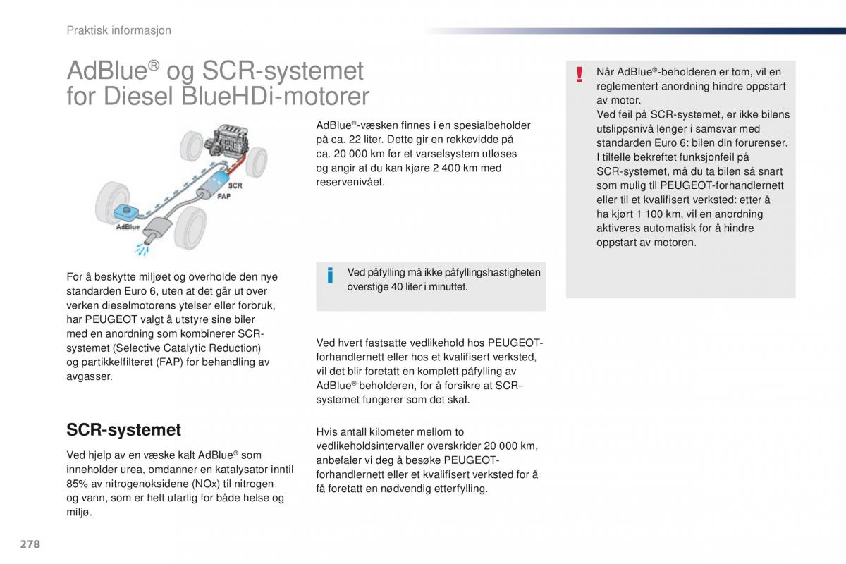 Peugeot Traveller bruksanvisningen / page 280