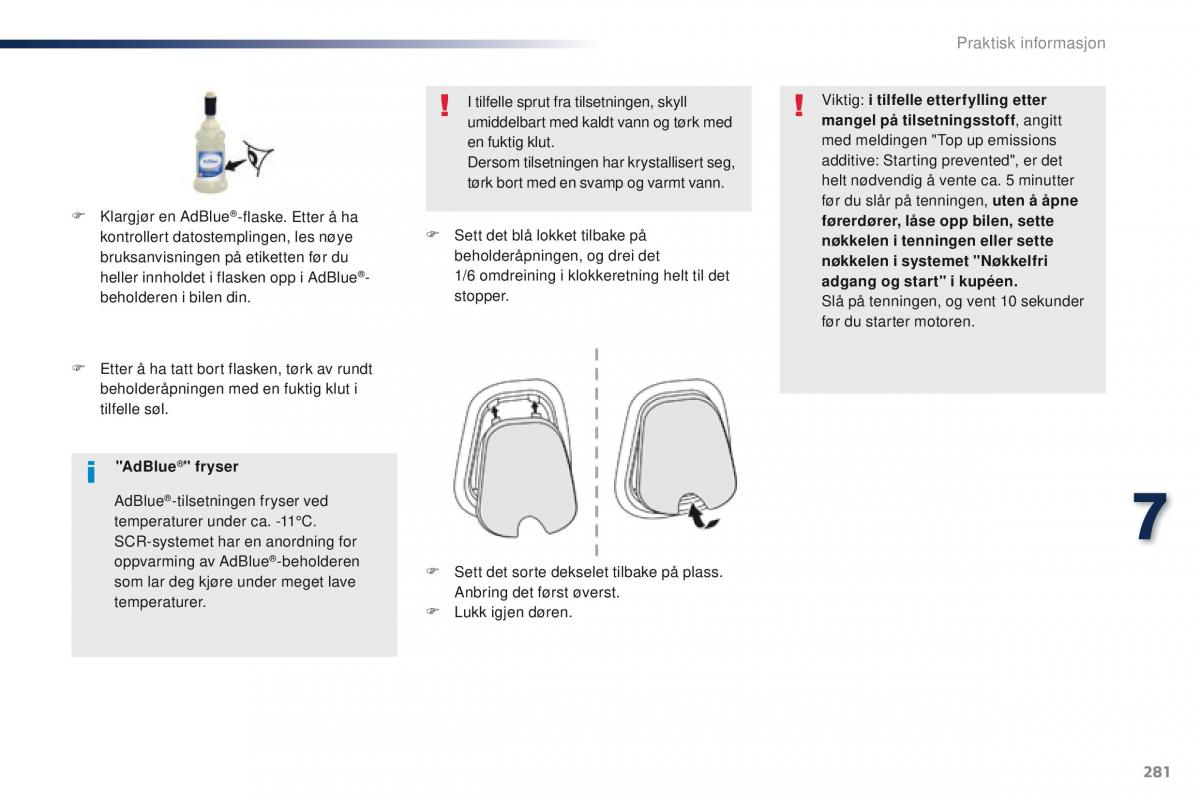 Peugeot Traveller bruksanvisningen / page 283