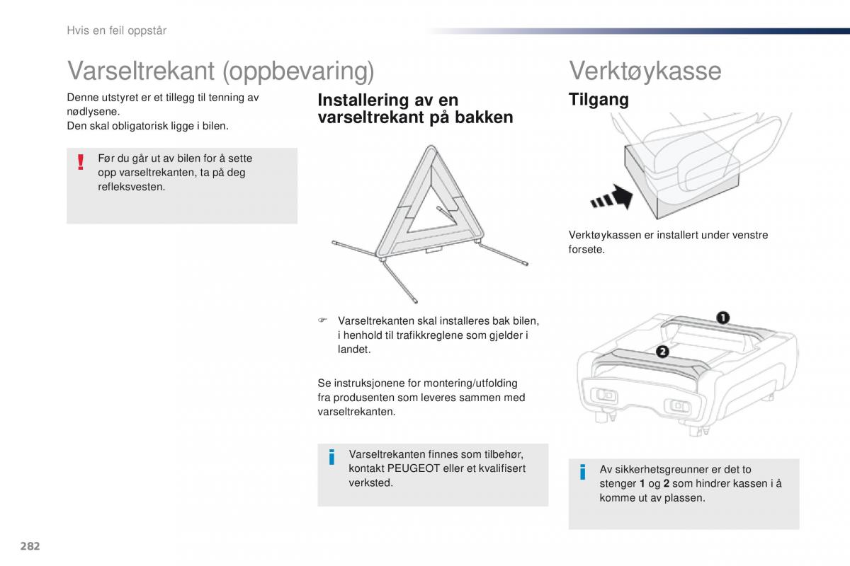 Peugeot Traveller bruksanvisningen / page 284