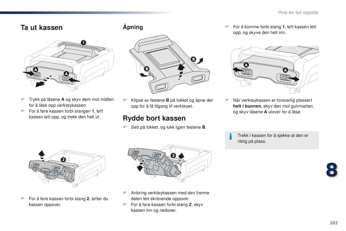 Peugeot Traveller bruksanvisningen / page 285