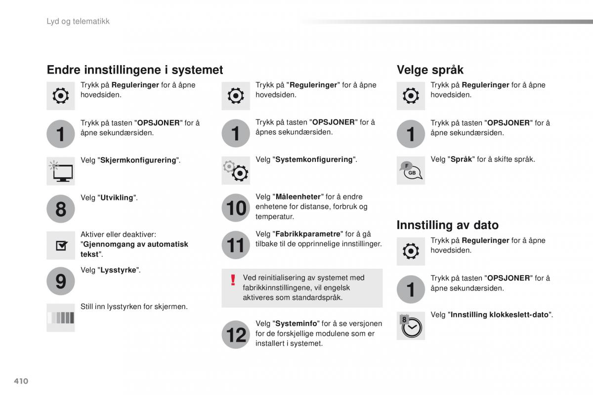 Peugeot Traveller bruksanvisningen / page 412