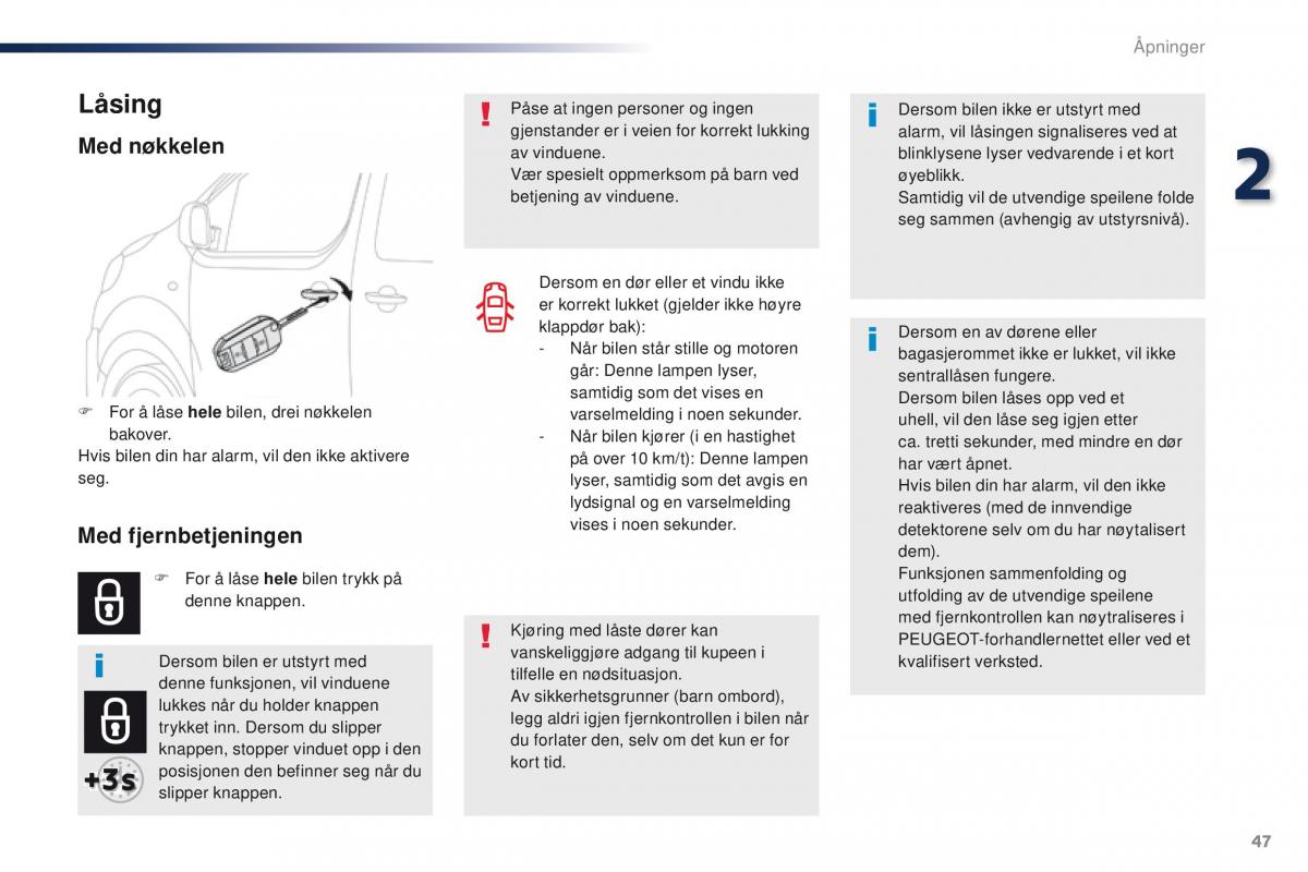 Peugeot Traveller bruksanvisningen / page 49