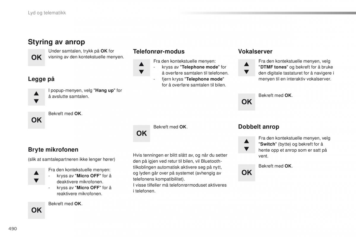 Peugeot Traveller bruksanvisningen / page 492