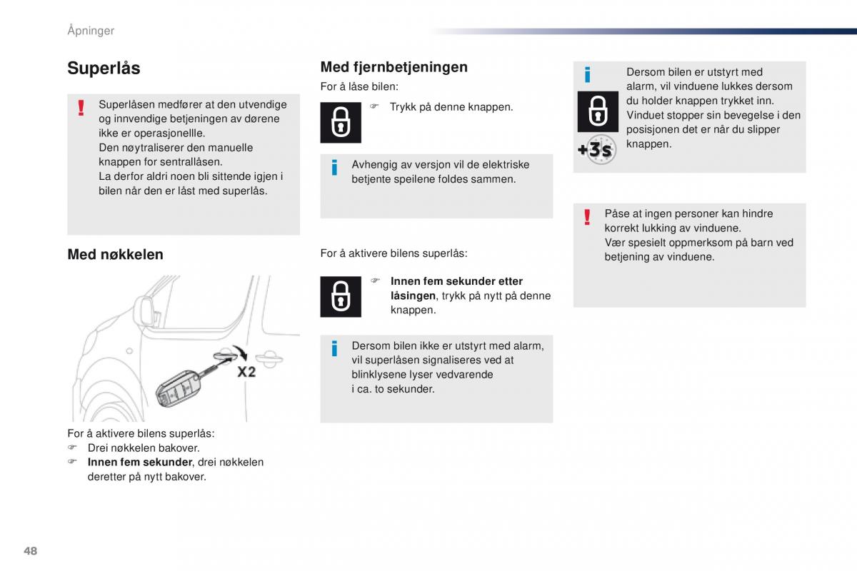 Peugeot Traveller bruksanvisningen / page 50