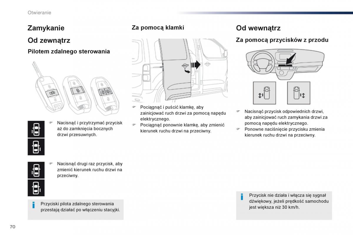 Peugeot Traveller instrukcja obslugi / page 72