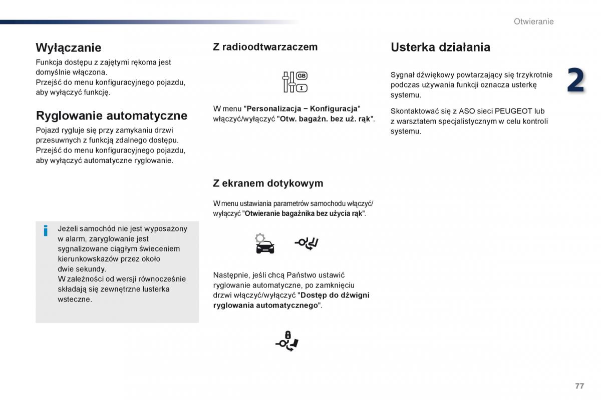 Peugeot Traveller instrukcja obslugi / page 79