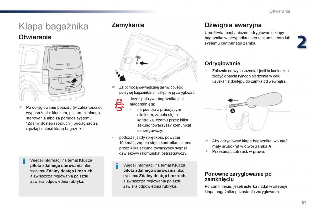 Peugeot Traveller instrukcja obslugi / page 83