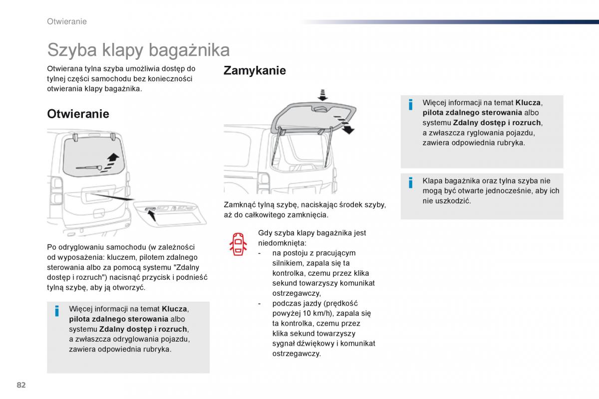 Peugeot Traveller instrukcja obslugi / page 84