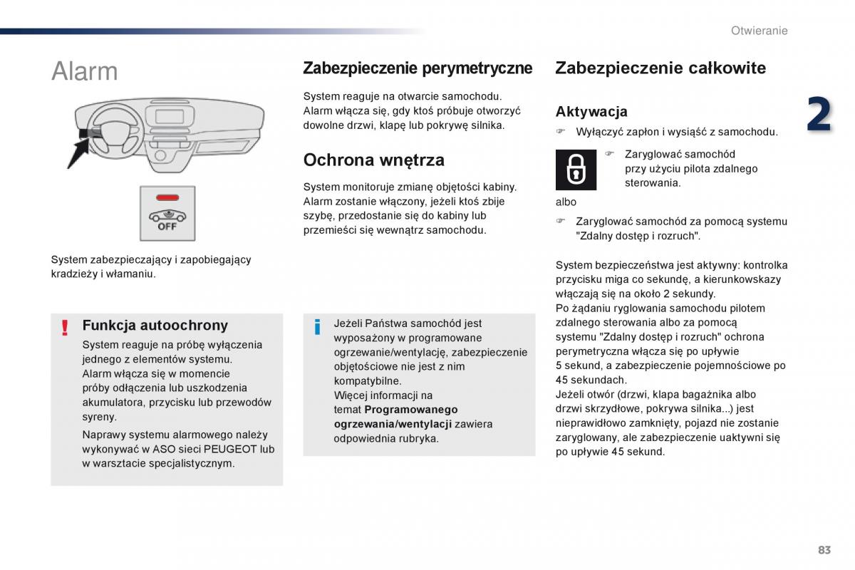 Peugeot Traveller instrukcja obslugi / page 85