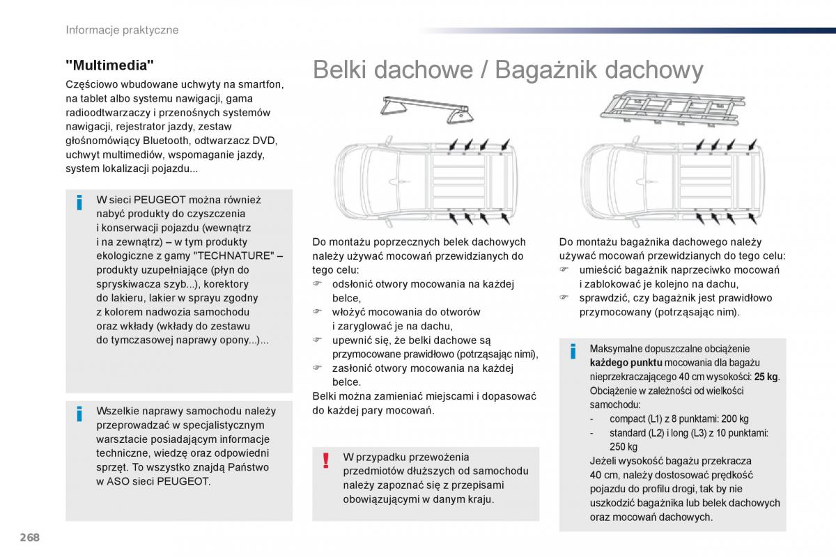 Peugeot Traveller instrukcja obslugi / page 270