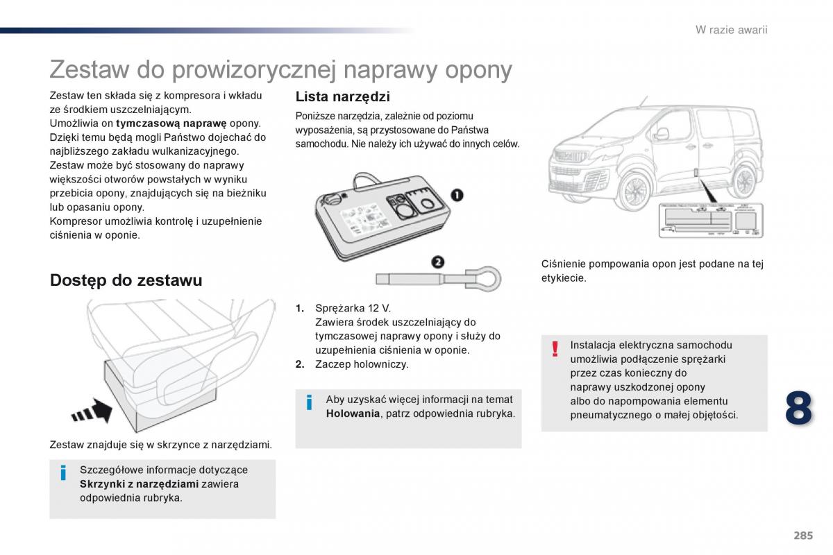 Peugeot Traveller instrukcja obslugi / page 287