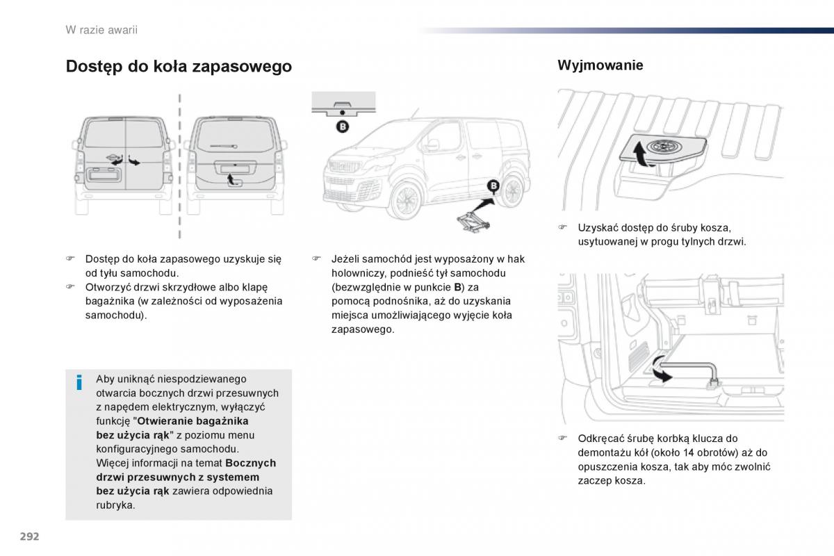 Peugeot Traveller instrukcja obslugi / page 294