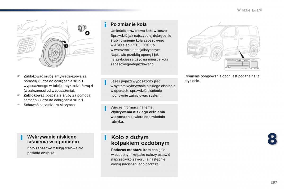 Peugeot Traveller instrukcja obslugi / page 299