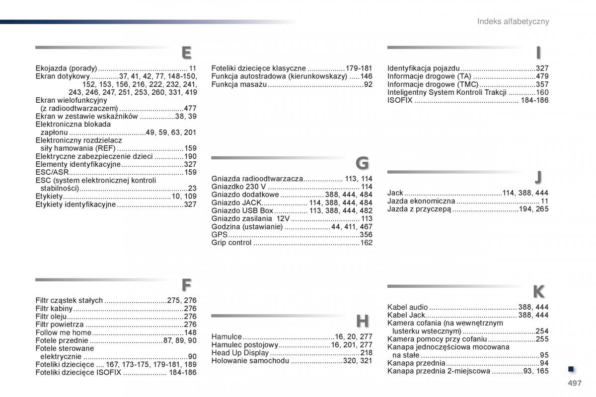 Peugeot Traveller instrukcja obslugi / page 499