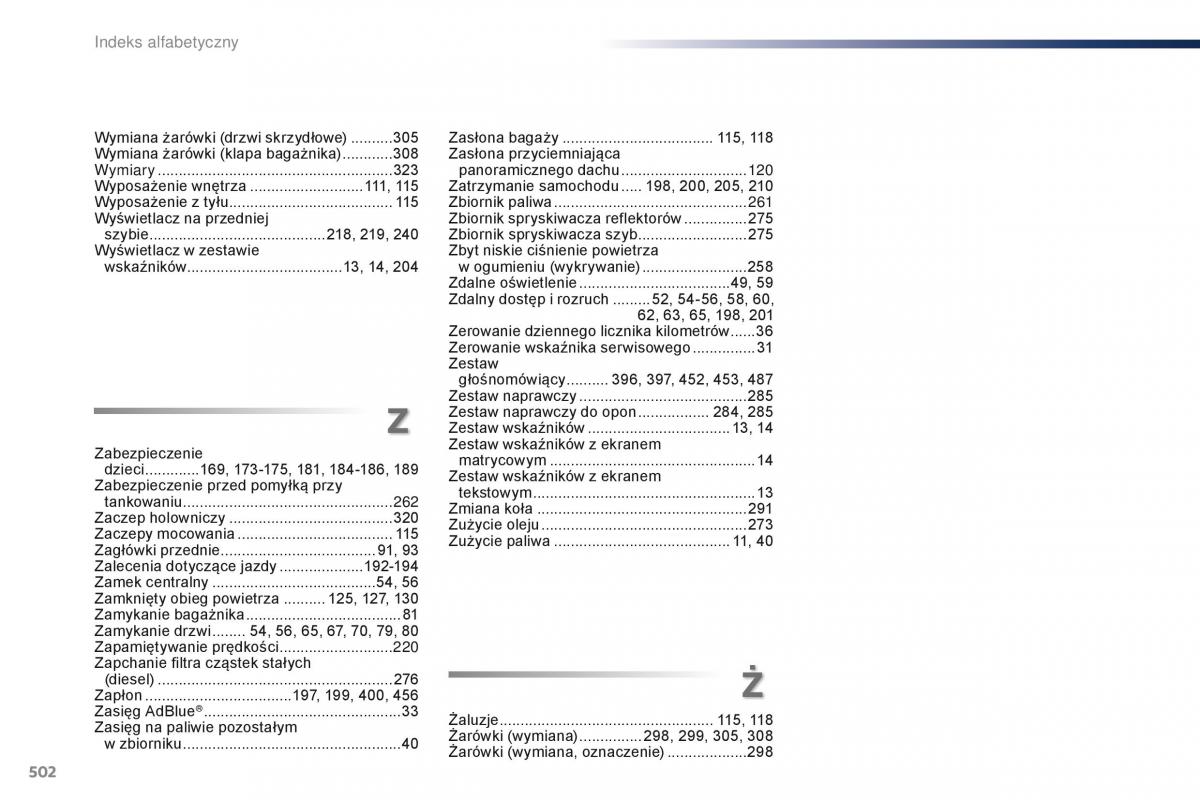 Peugeot Traveller instrukcja obslugi / page 504