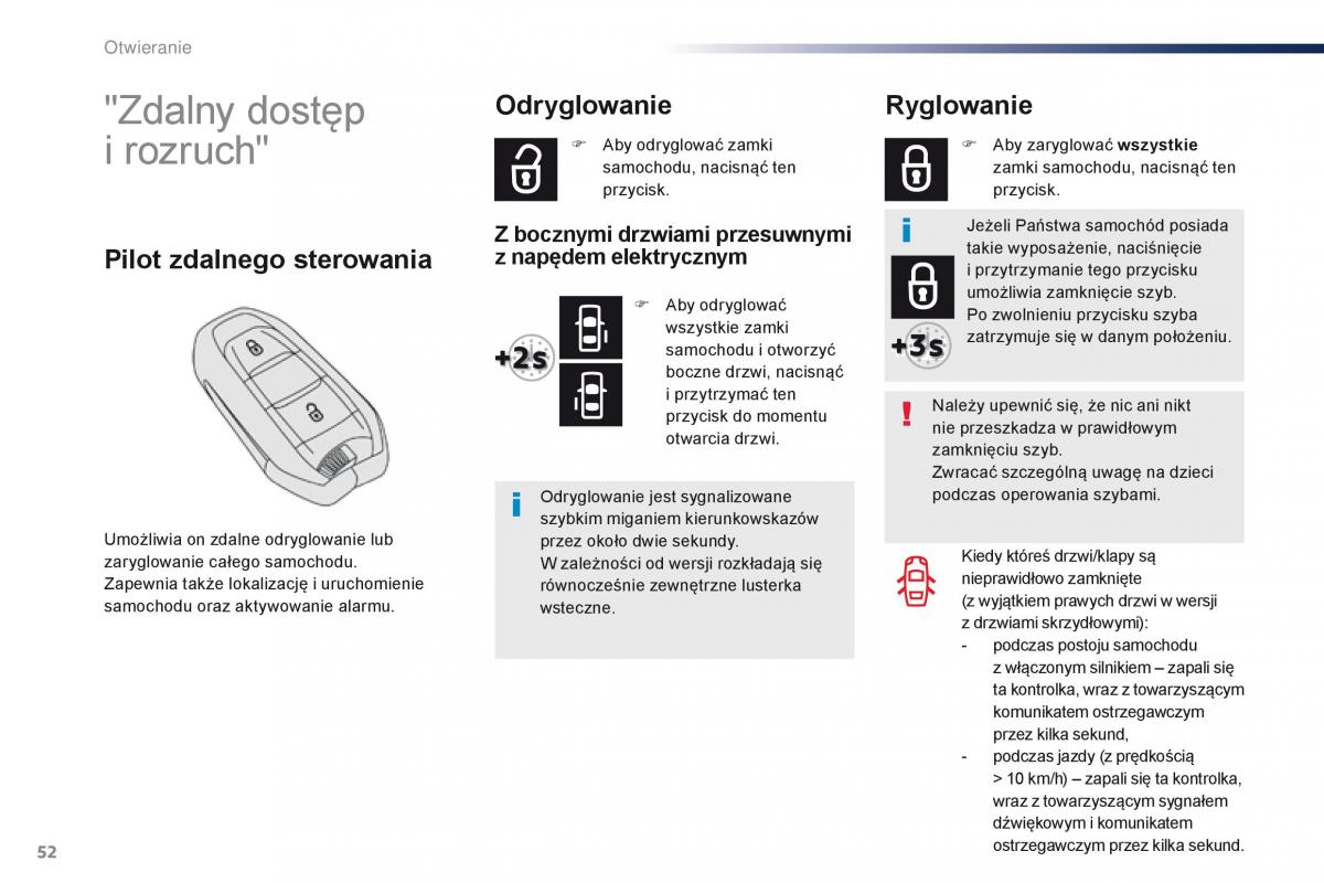 Peugeot Traveller instrukcja obslugi / page 54