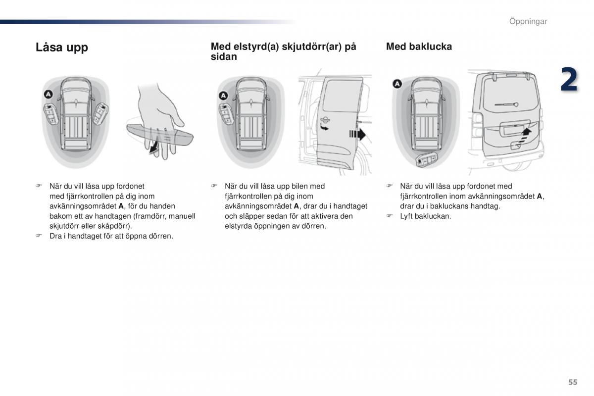 Peugeot Traveller instruktionsbok / page 57