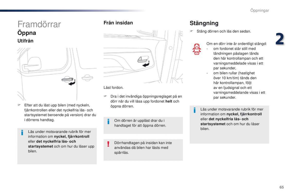 Peugeot Traveller instruktionsbok / page 67