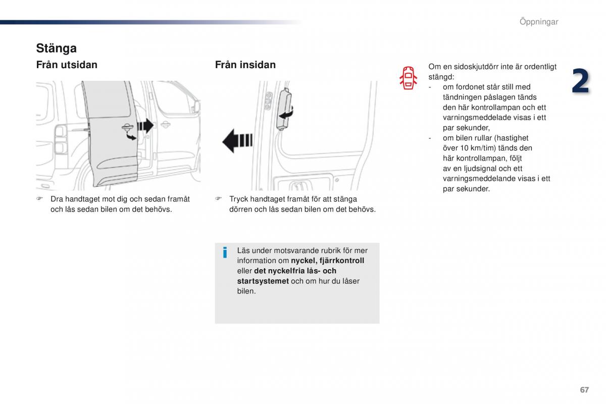 Peugeot Traveller instruktionsbok / page 69