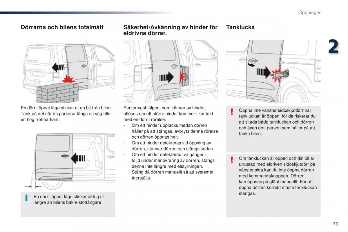 Peugeot Traveller instruktionsbok / page 75