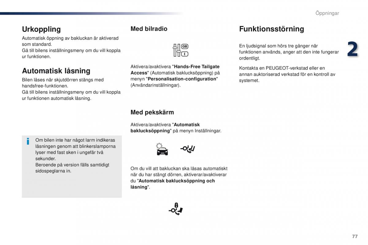 Peugeot Traveller instruktionsbok / page 79