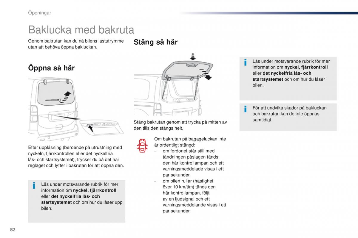 Peugeot Traveller instruktionsbok / page 84