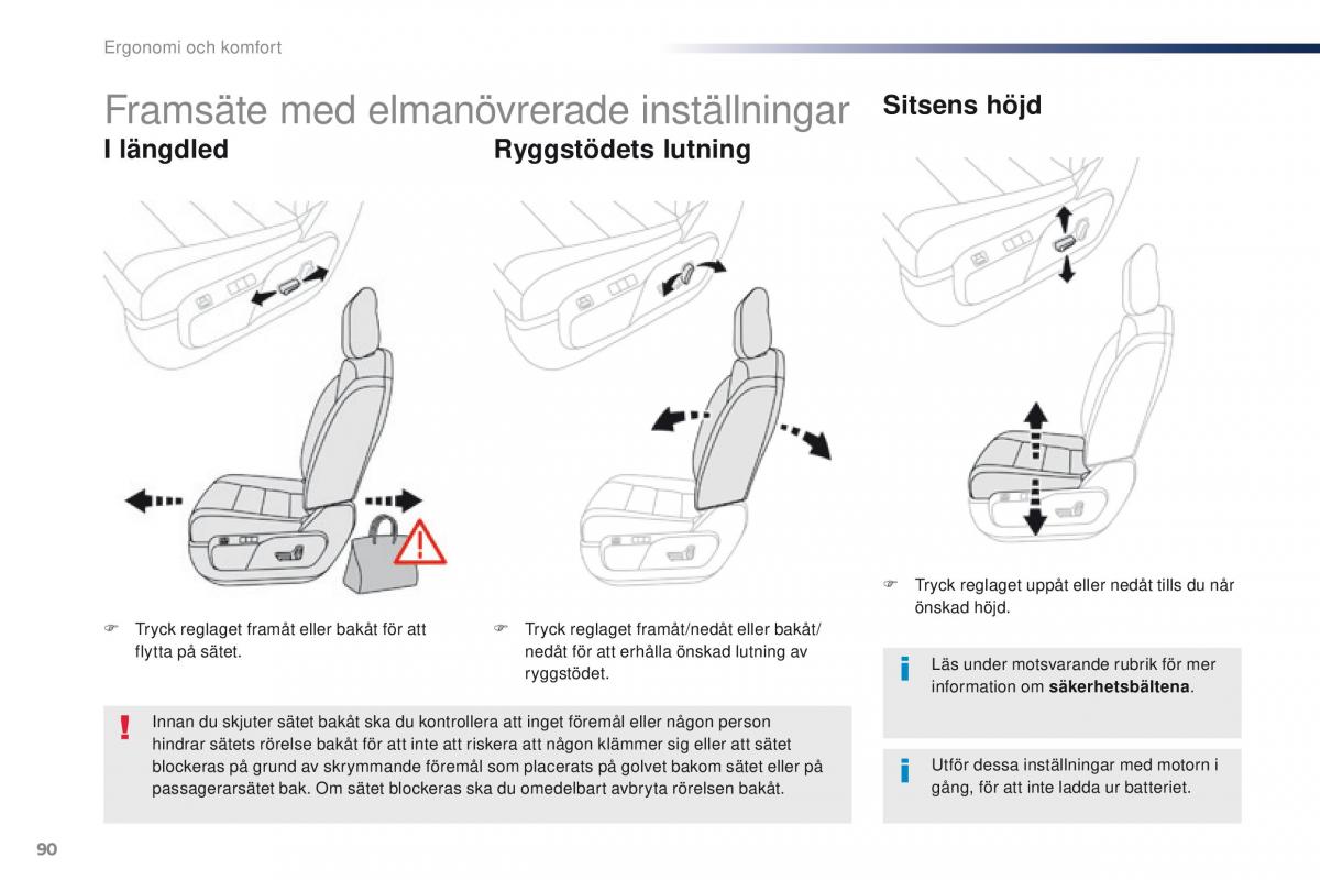 Peugeot Traveller instruktionsbok / page 92