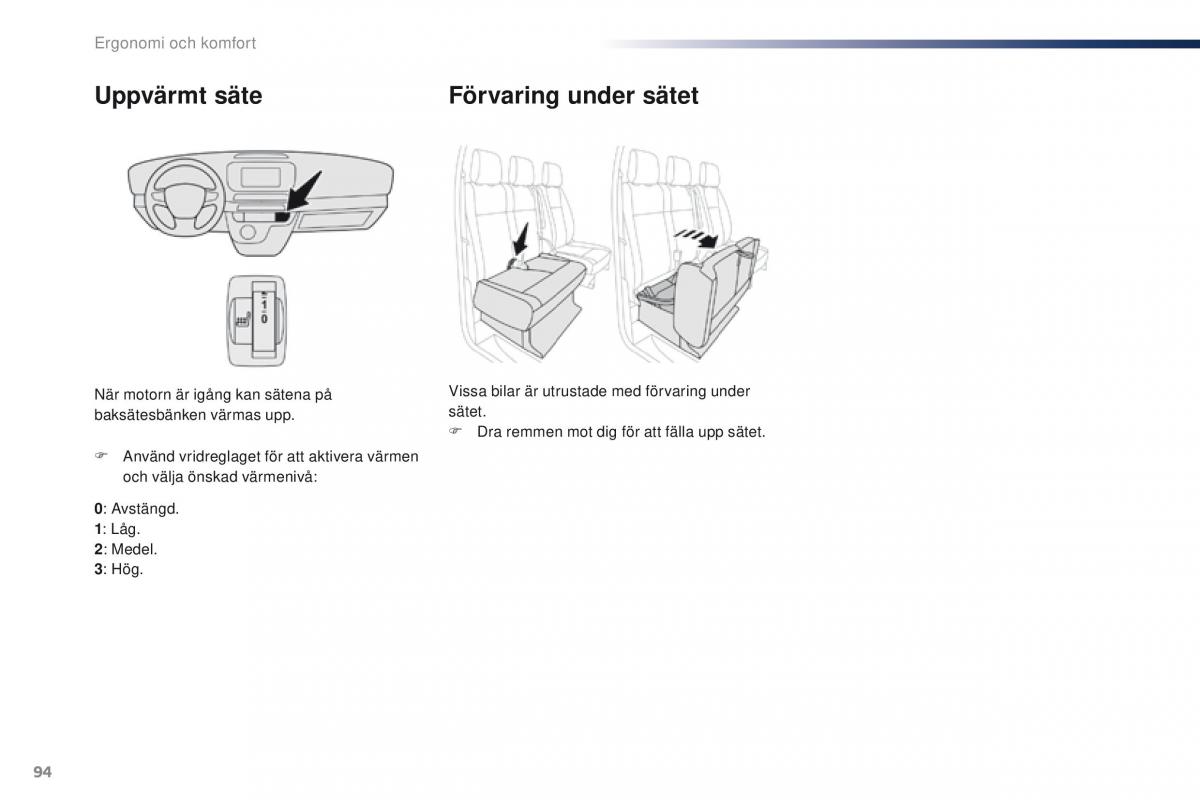 Peugeot Traveller instruktionsbok / page 96