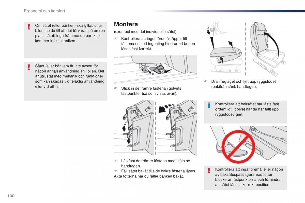 Peugeot Traveller instruktionsbok / page 102