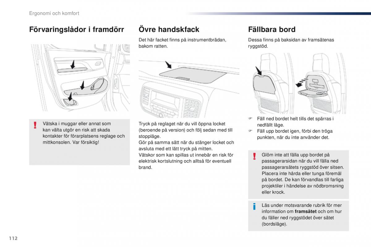 Peugeot Traveller instruktionsbok / page 114