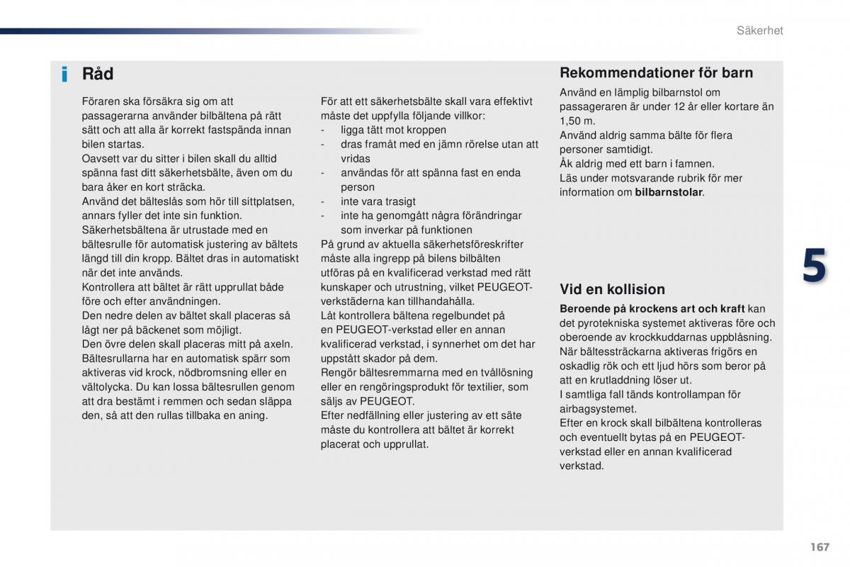 Peugeot Traveller instruktionsbok / page 169