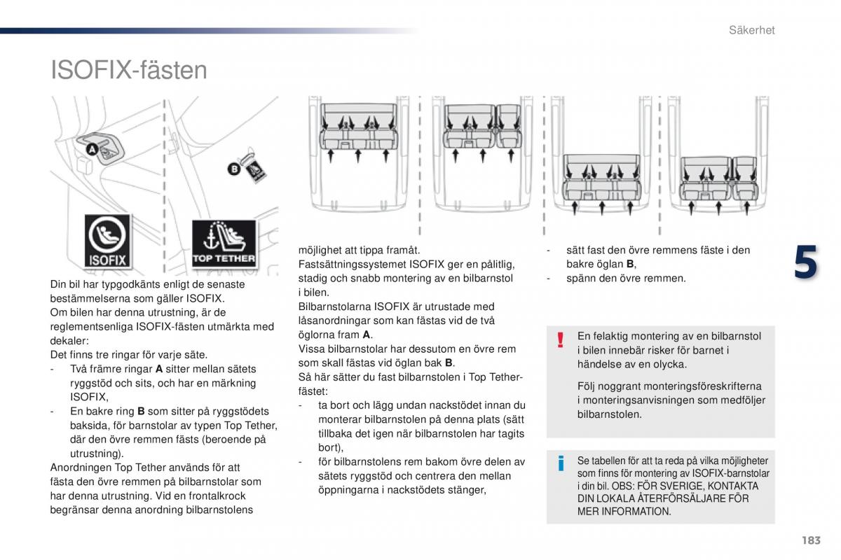 Peugeot Traveller instruktionsbok / page 185