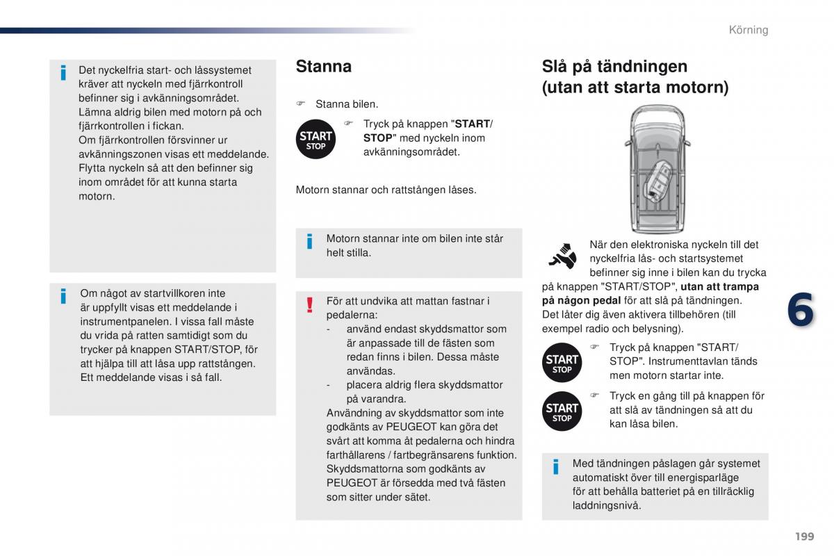 Peugeot Traveller instruktionsbok / page 201