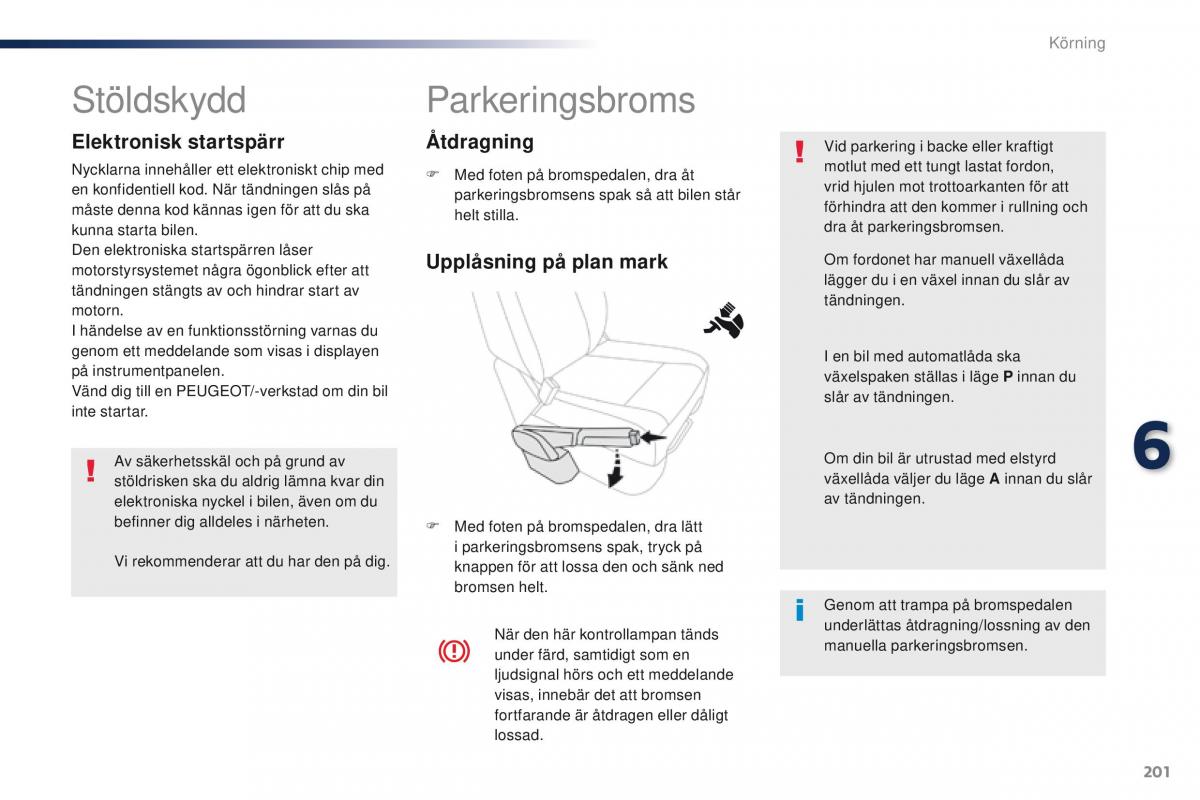 Peugeot Traveller instruktionsbok / page 203