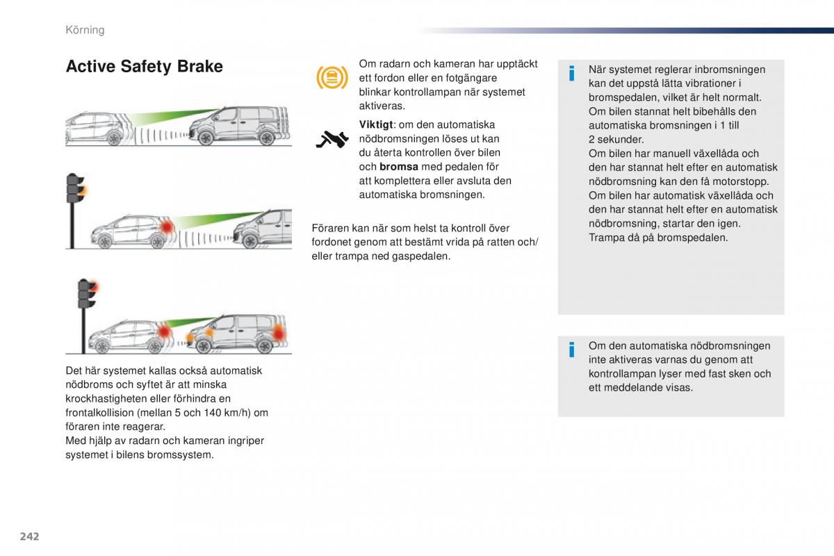 Peugeot Traveller instruktionsbok / page 244