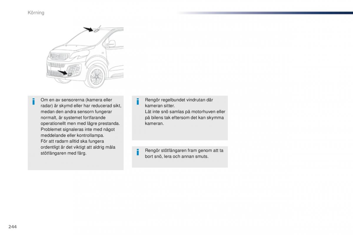 Peugeot Traveller instruktionsbok / page 246