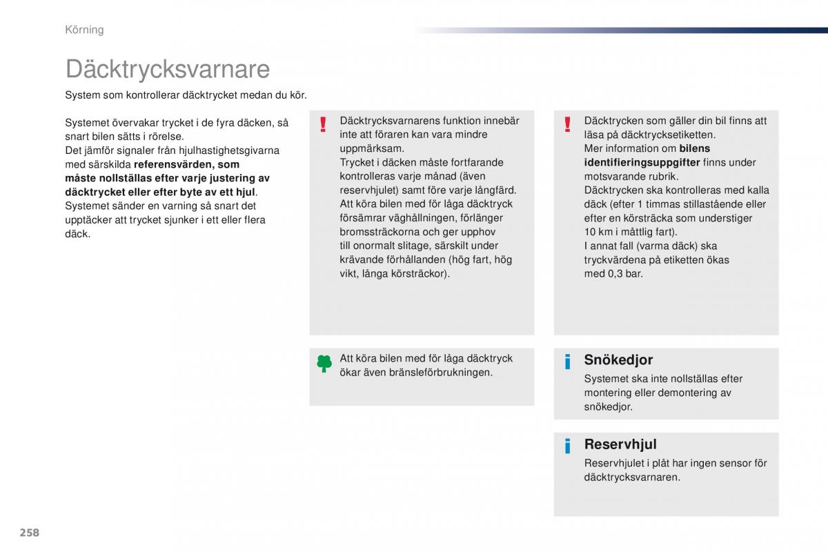 Peugeot Traveller instruktionsbok / page 260